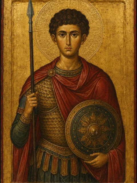 Tablou cu Sfântul Dumitru