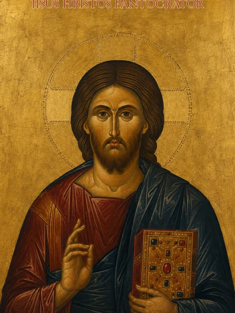 Icoană cu Iisus Hristos Pantocrator