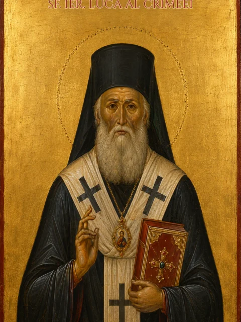 Icoană cu Sfântul Ierarh Luca al Crimeei
