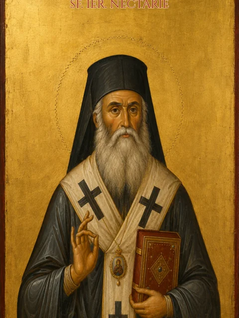 Icoană cu Sfântul Ierarh Nectarie de la Eghina